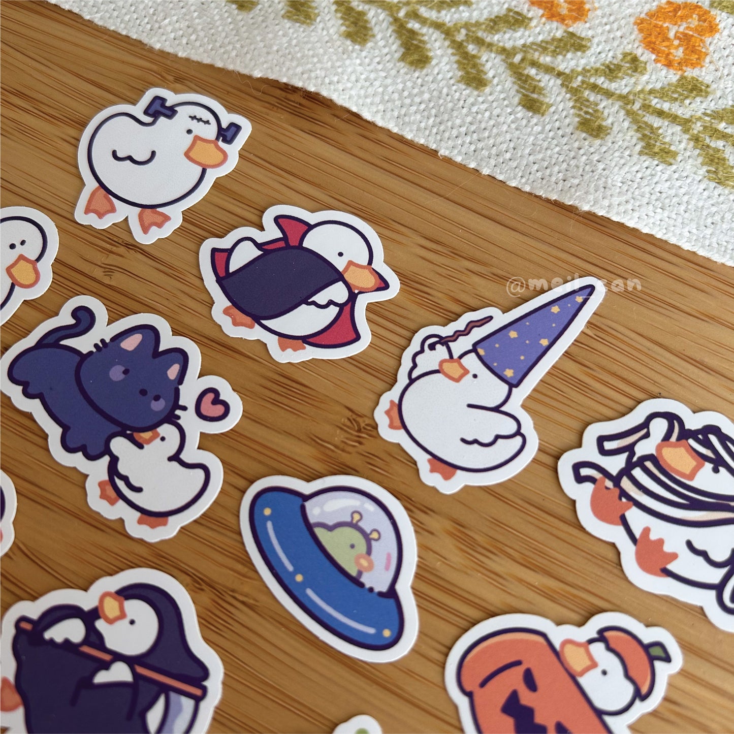 Mini Halloween Stickers Bundle - Duck Die Cut Sticker