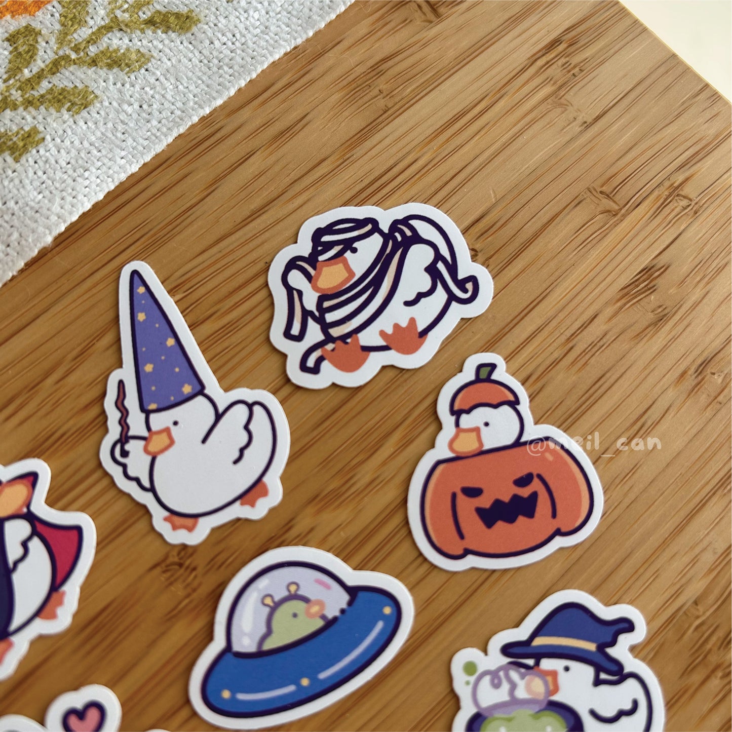 Mini Halloween Stickers Bundle - Duck Die Cut Sticker
