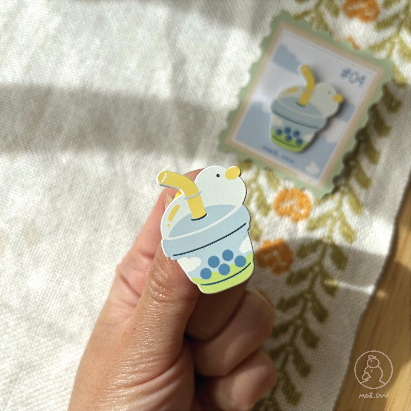 July 2024 Enamel Pin - Duckie Membership Ko-fi Archive