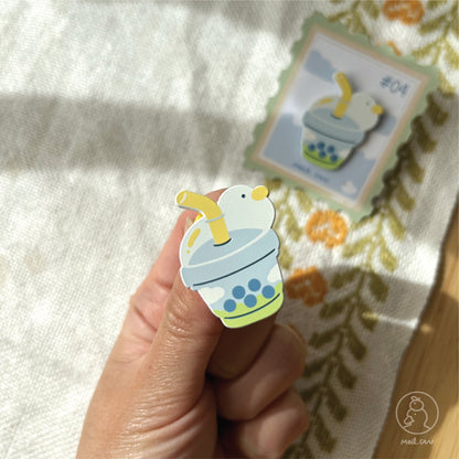 July 2024 Enamel Pin - Duckie Membership Ko-fi Archive