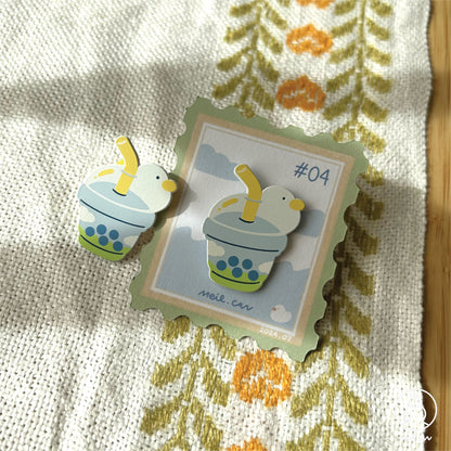 July 2024 Enamel Pin - Duckie Membership Ko-fi Archive
