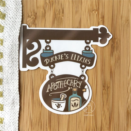 Vintage Shop Signs - Transparent Clear Die Cut Sticker - Part of Kickstarter Campaign