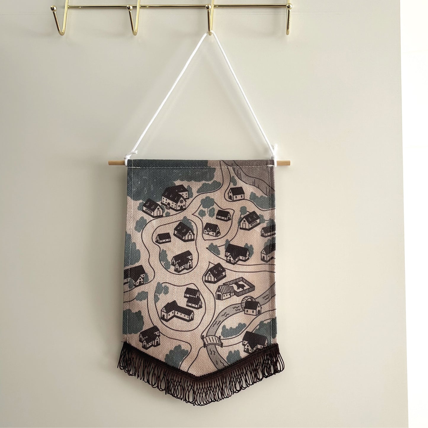 Duckie Town Map - Pin Banner - from Vintage Signs Pin Collection Kickstarter