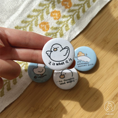 Emotional Support Mini Button Pin Set