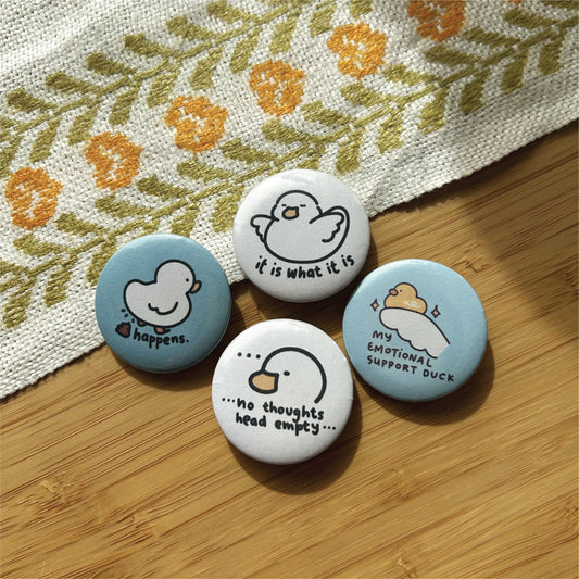 Emotional Support Mini Button Pin Set