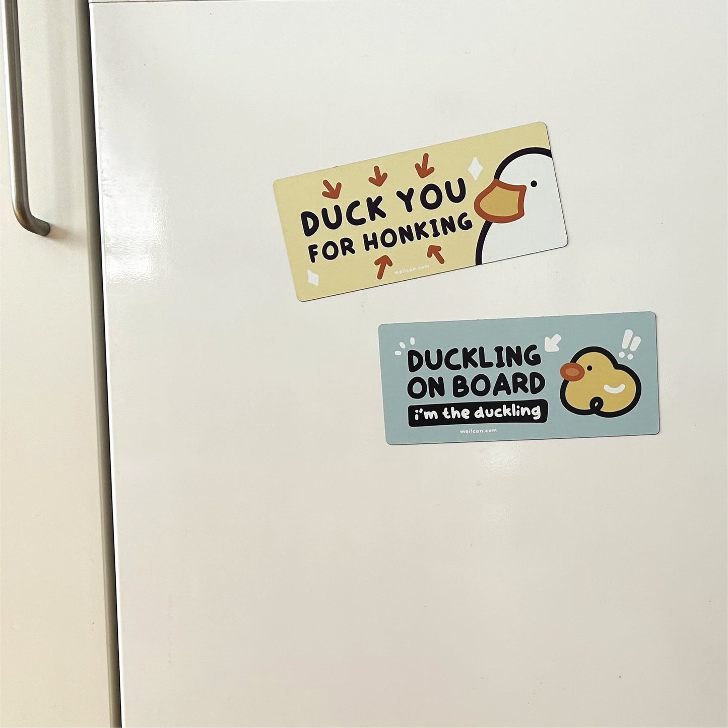 "Duck You For Honking" Duck Car Decal Bumper Magnet | Magnetic Deco