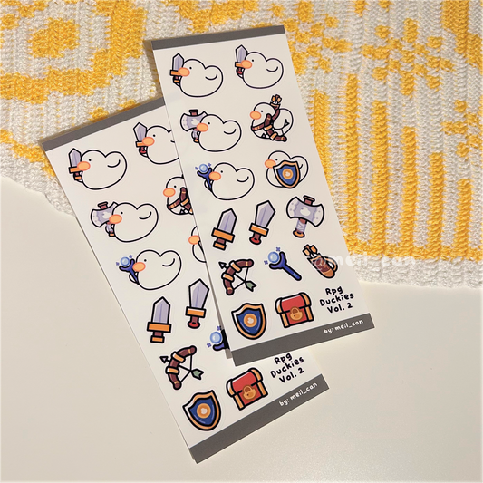 RpgDuckies Vol. 2 - Duck Sticker Sheet