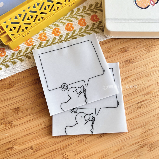 Duckie Has an Idea - Duck Translucent Notepad