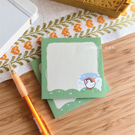 Windy Meadow - Duck Square Notepad