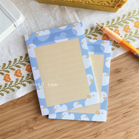 The Duckies Big Notepad - Duck Square A6 Notepad
