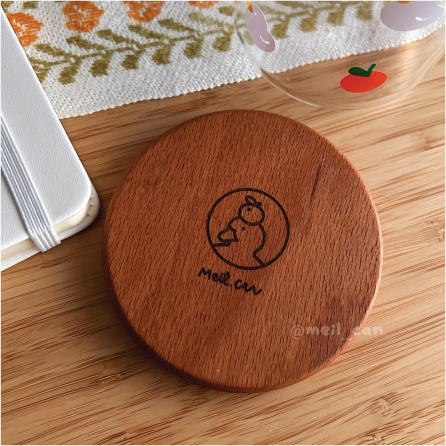 Let Duckie Protect Your Drink | Engraved Wooden Coaster