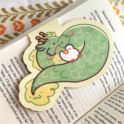 Big Dragon and Duckie - Duck Magnetic Bookmark