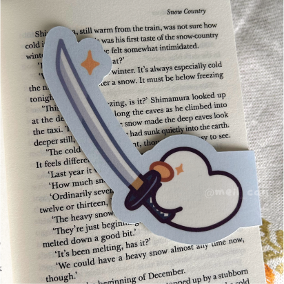Duckie Holding a Katana - Duck Magnetic Bookmark