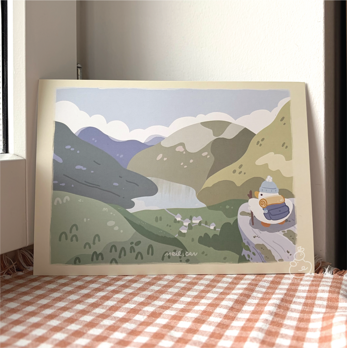 Let's Go Hiking - A5 Size Art Print