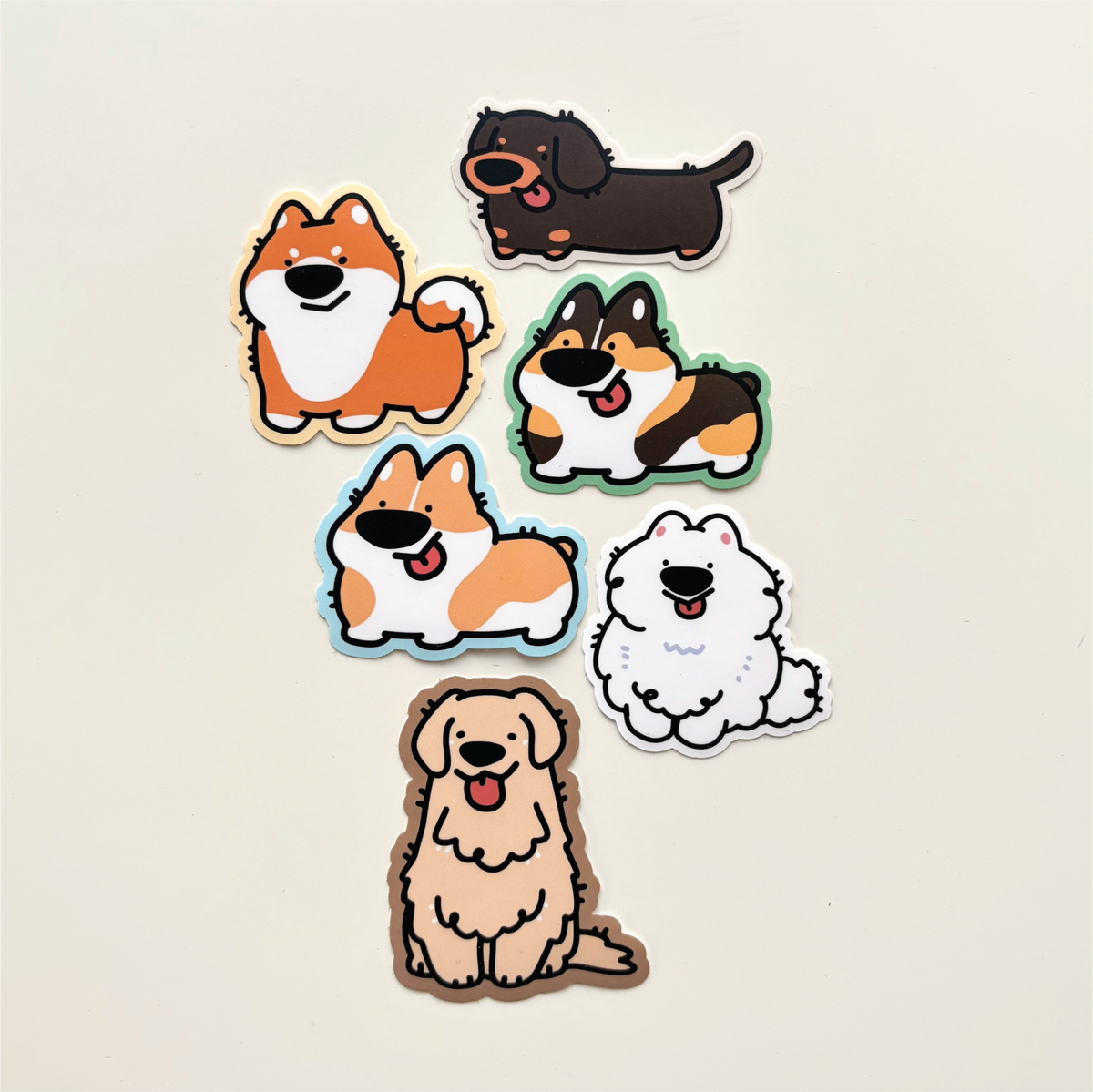 The Doggies - Matte Duck Die Cut Sticker | Cute Sticker