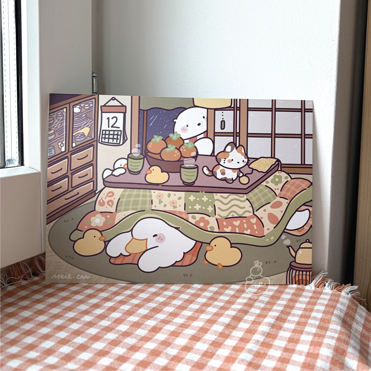 Under the Kotatsu - A5 Size Art Print