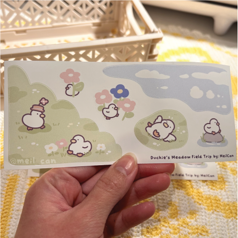 Duckie's Meadow Field Trip - Duck Sticker Sheet - Journaling Sticker