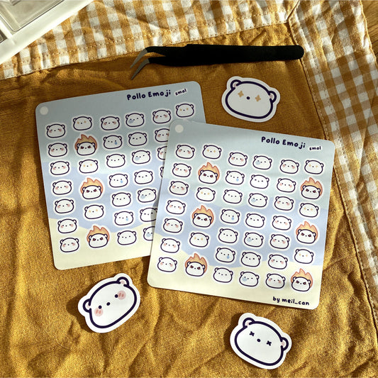 Pollo Emoji Sticker Sheet (SMOL)