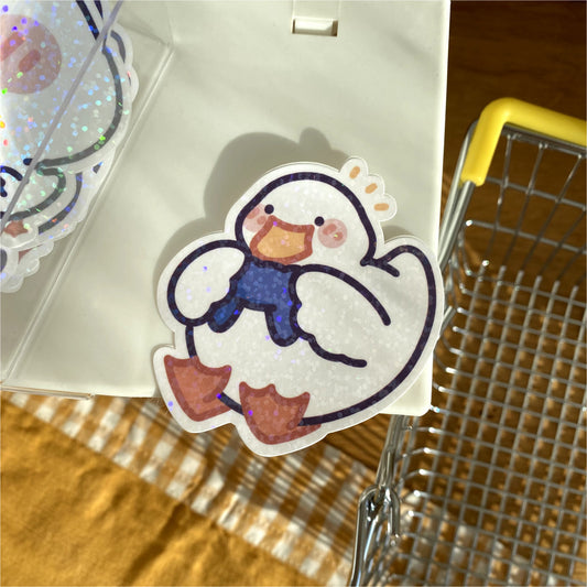 Gaming Duckie Die Cut Sticker - Duck Stickers