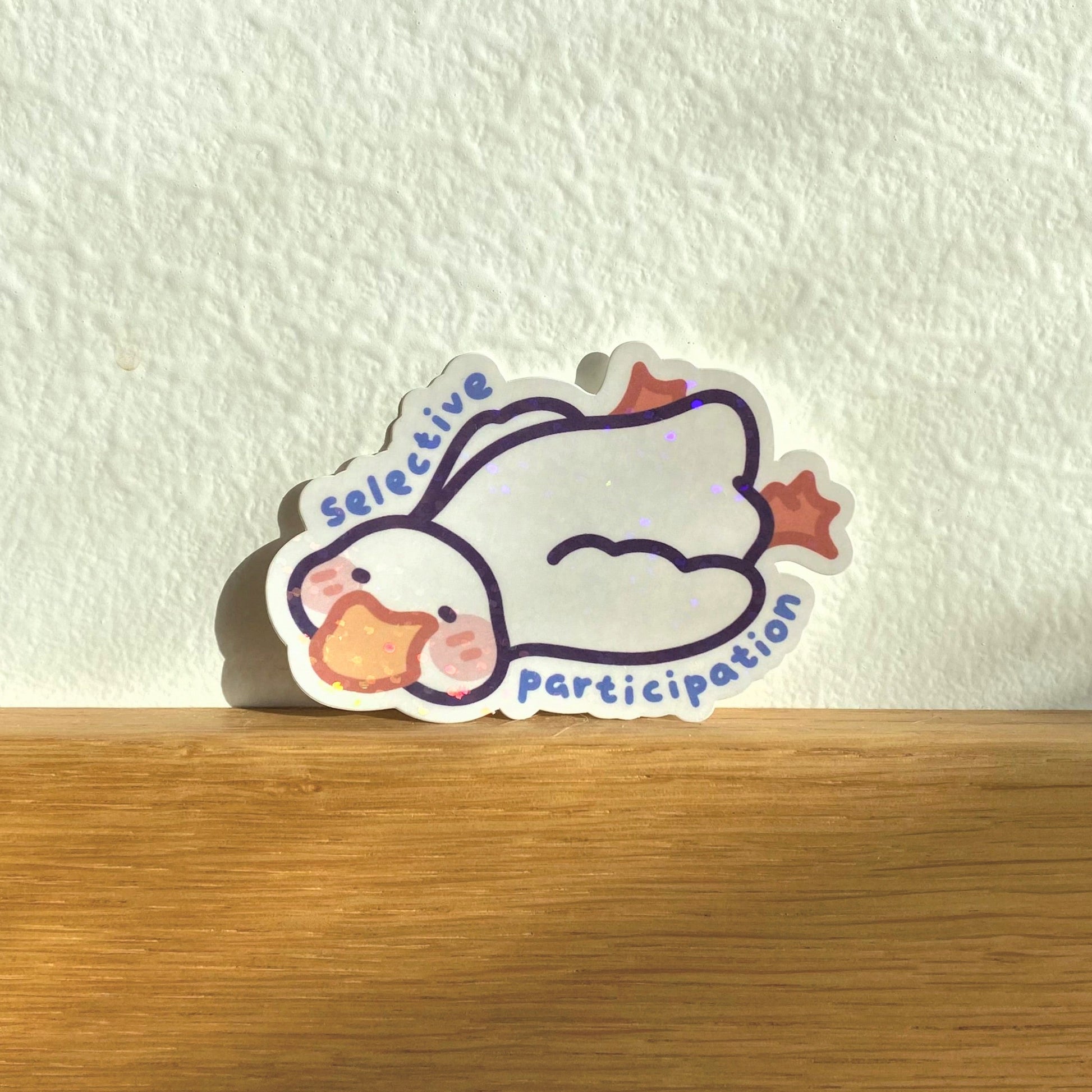 Selective Participation Duckie Holographic Die Cut Sticker - Duck Stic ...